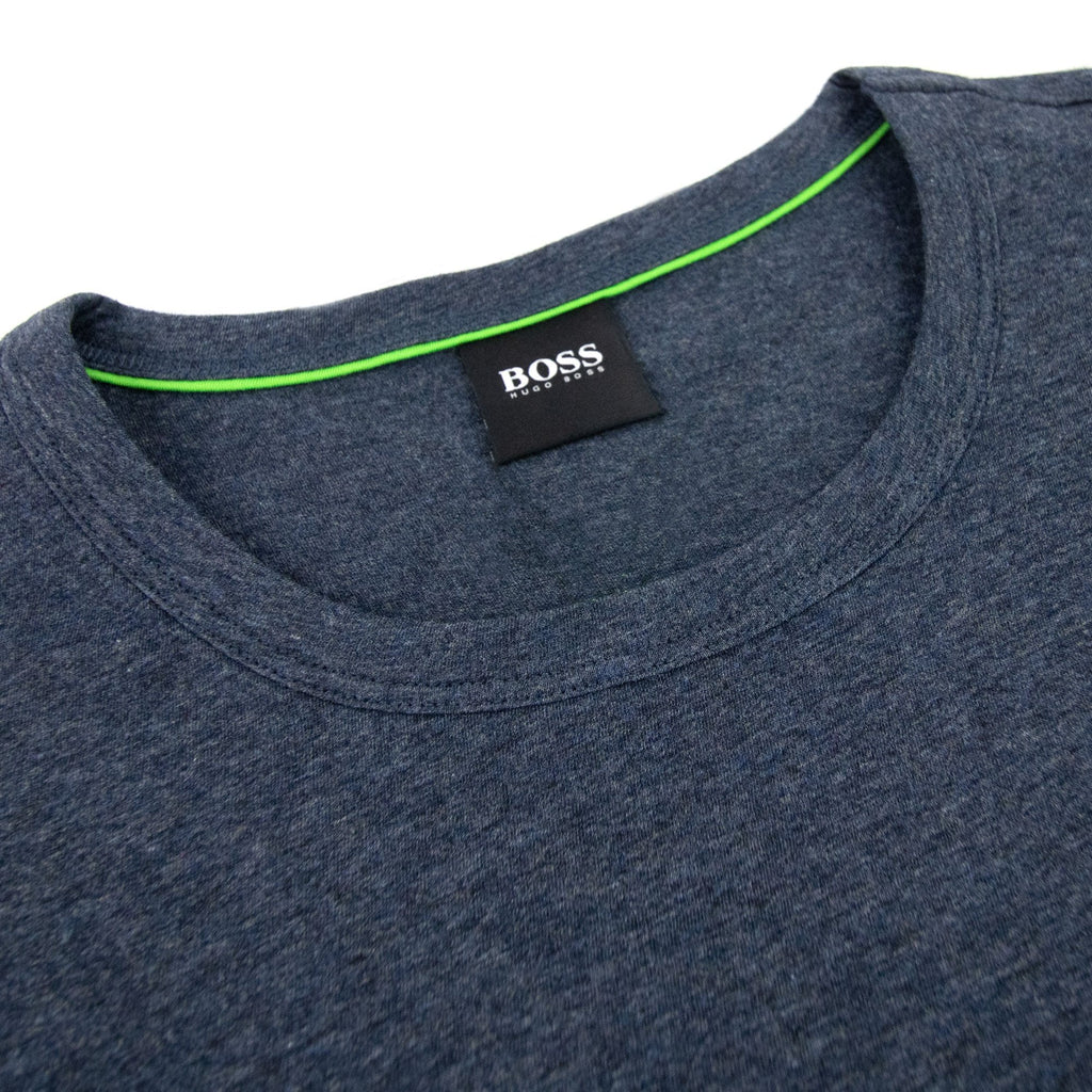 Hugo Boss Regular-fit T-shirt With Contrast Logo Dark Blue 415
