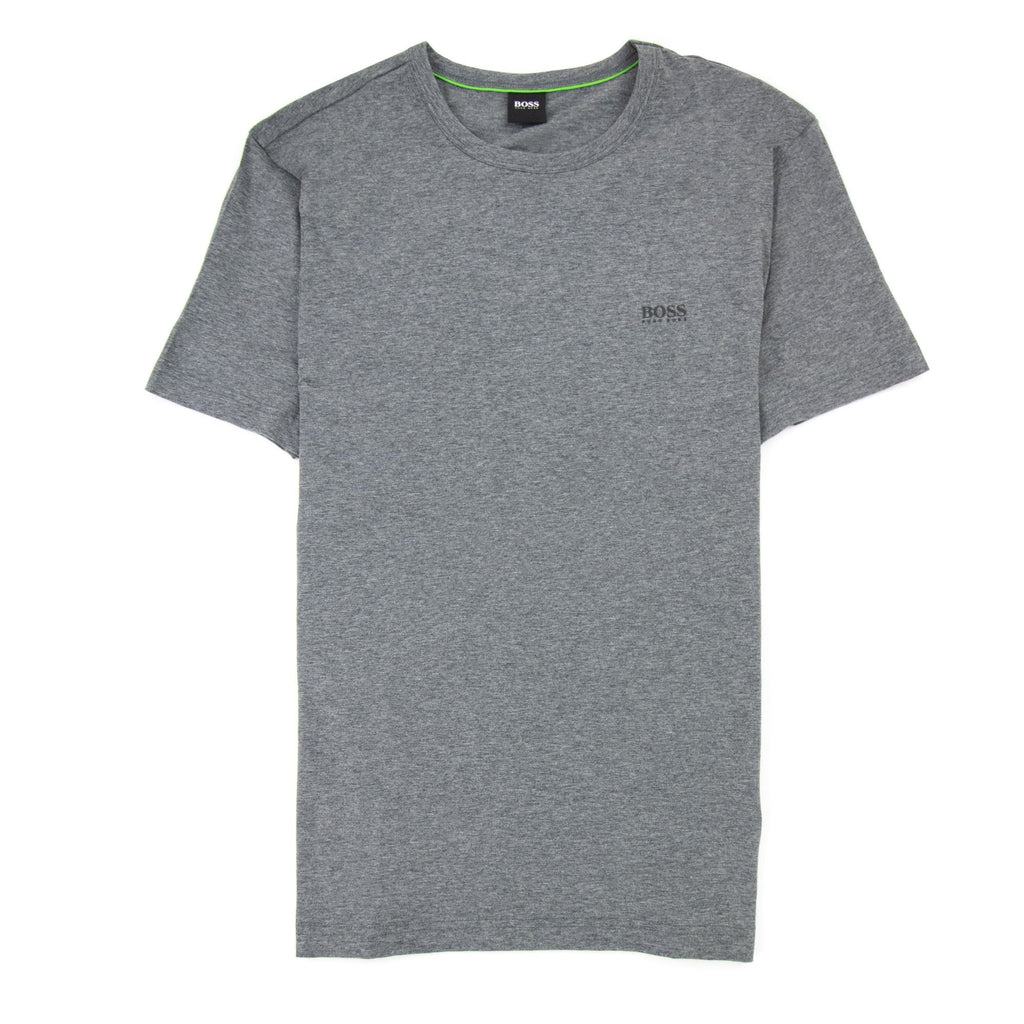 Hugo Boss Regular-fit T-shirt With Contrast Logo Grey 037