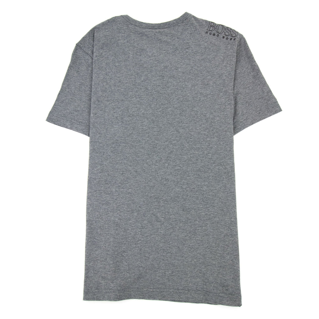 Hugo Boss Regular-fit T-shirt With Contrast Logo Grey 037