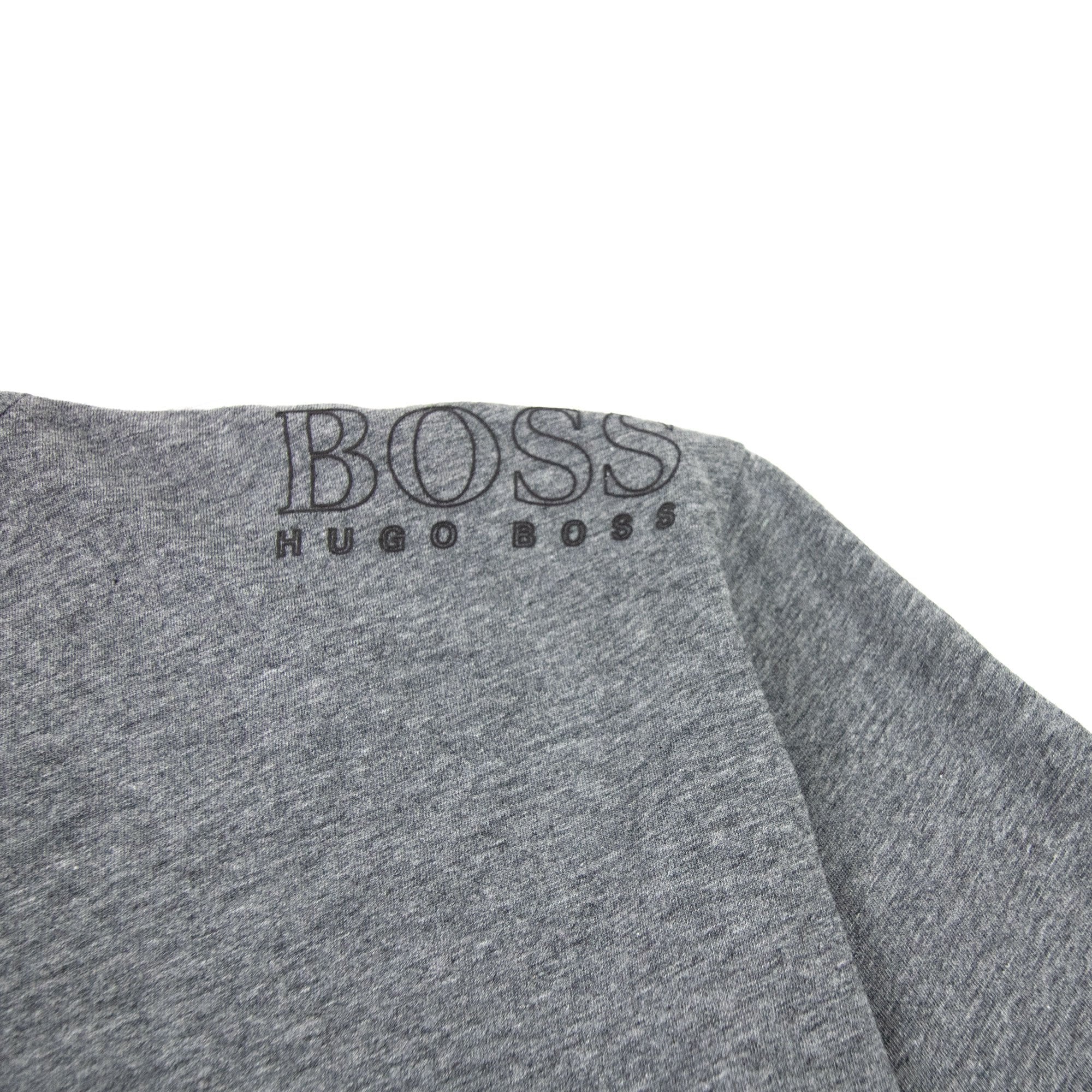 Hugo Boss Regular-fit T-shirt With Contrast Logo Grey 037