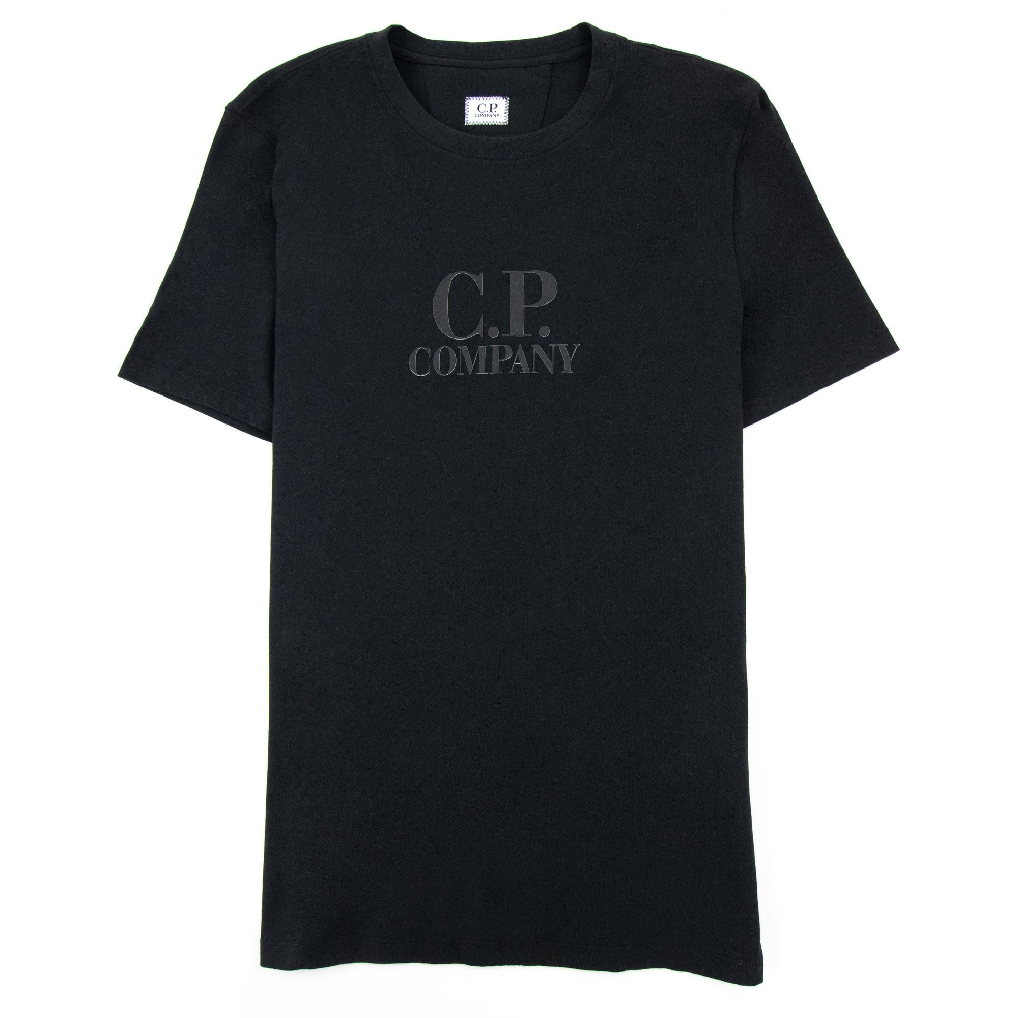 Cp Company 30/1 Jersey Classic Logo T-shirt Black 999