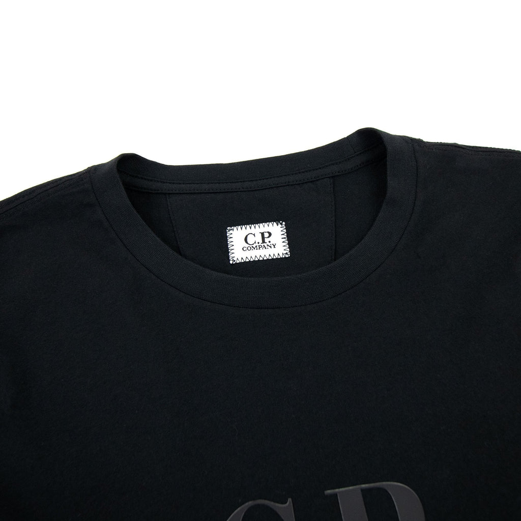 Cp Company 30/1 Jersey Classic Logo T-shirt Black 999