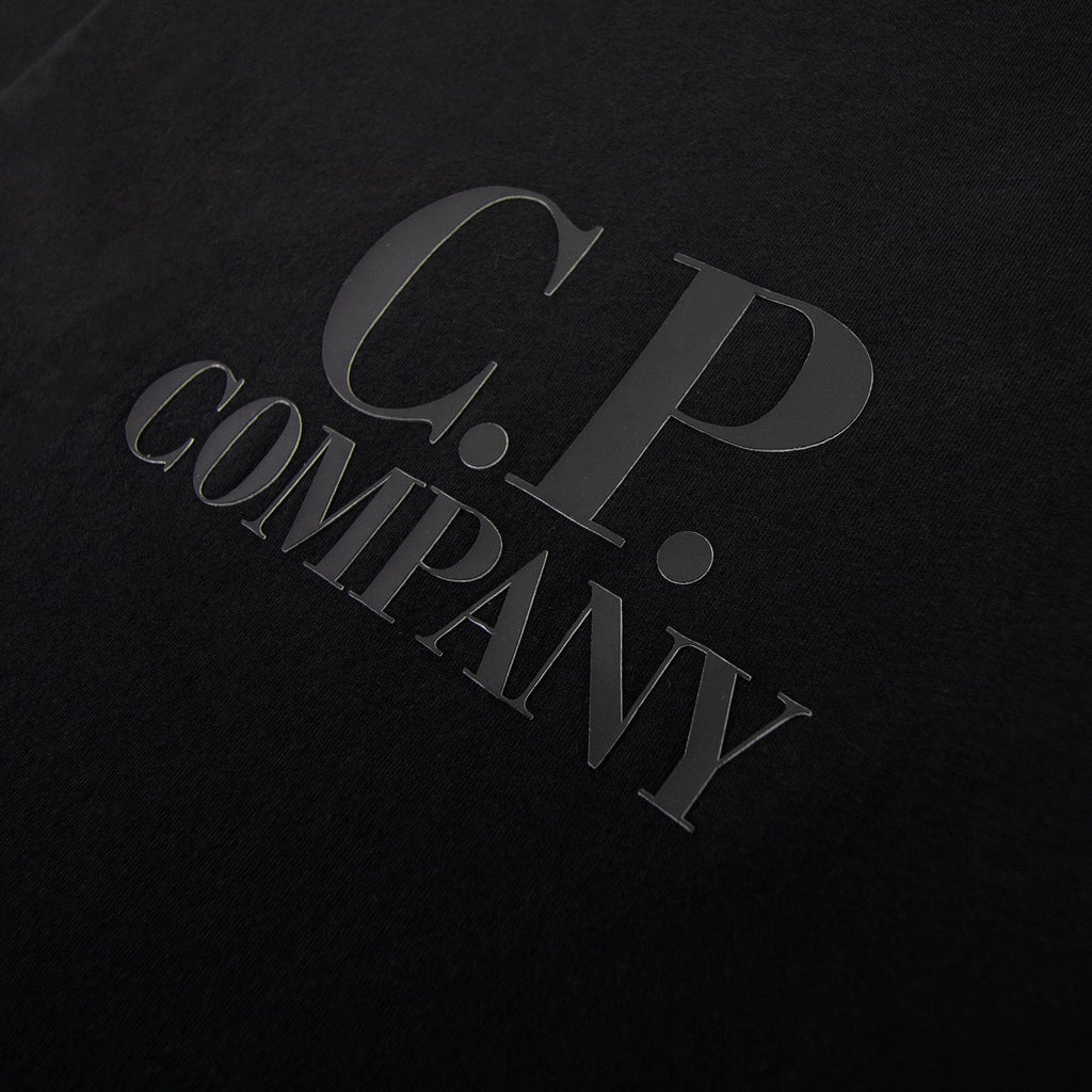 Cp Company 30/1 Jersey Classic Logo T-shirt Black 999
