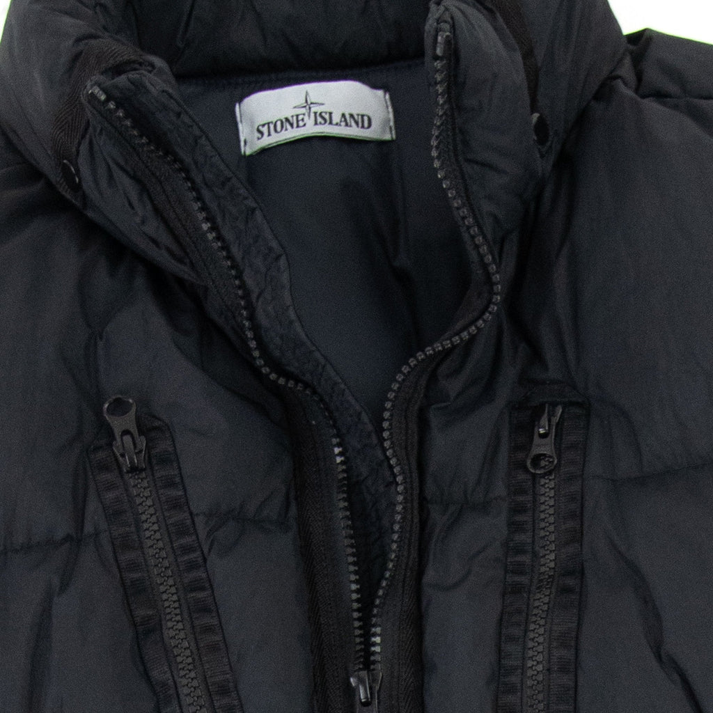 Stone Island 40223 Garment Dyed Crinkle Reps Ny Down Jacket Black V0029