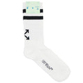Off White Striped Arrow Socks White/Black