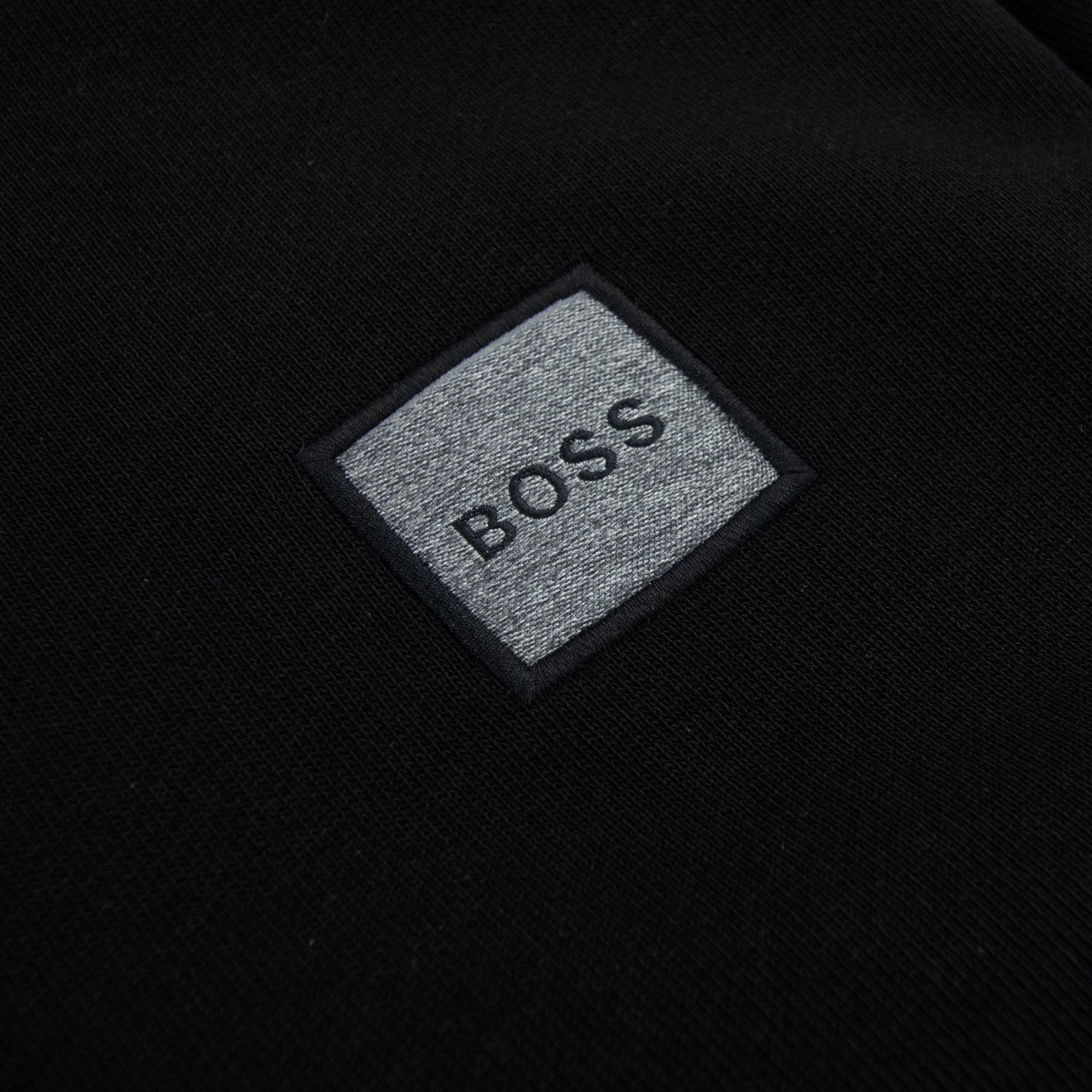 Hugo Boss Wetalk 1 Patch Logo Hoodied Sweatshirt Black 001