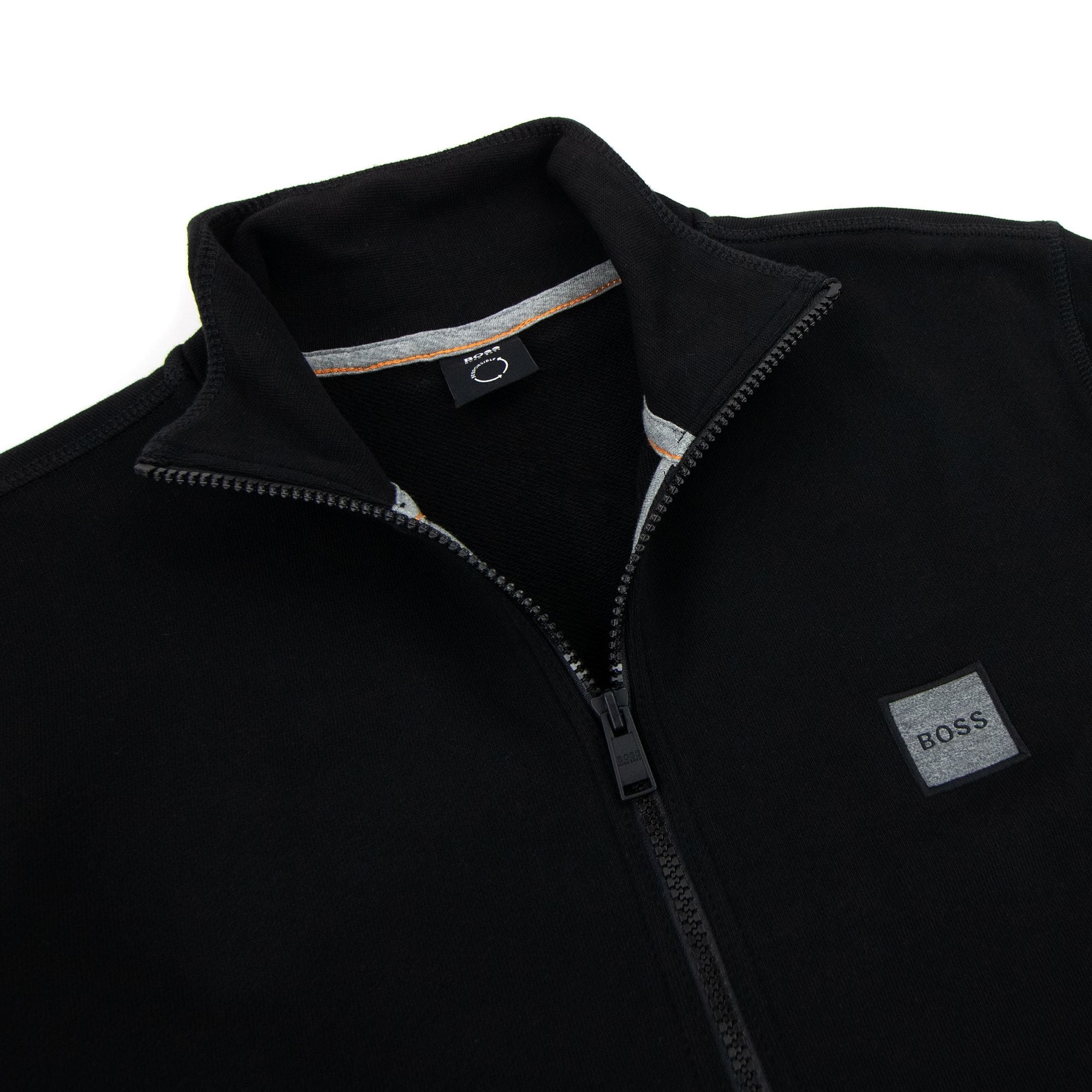 Hugo Boss Zestart 1 Patch Logo Funnel Neck Sweat Black 001