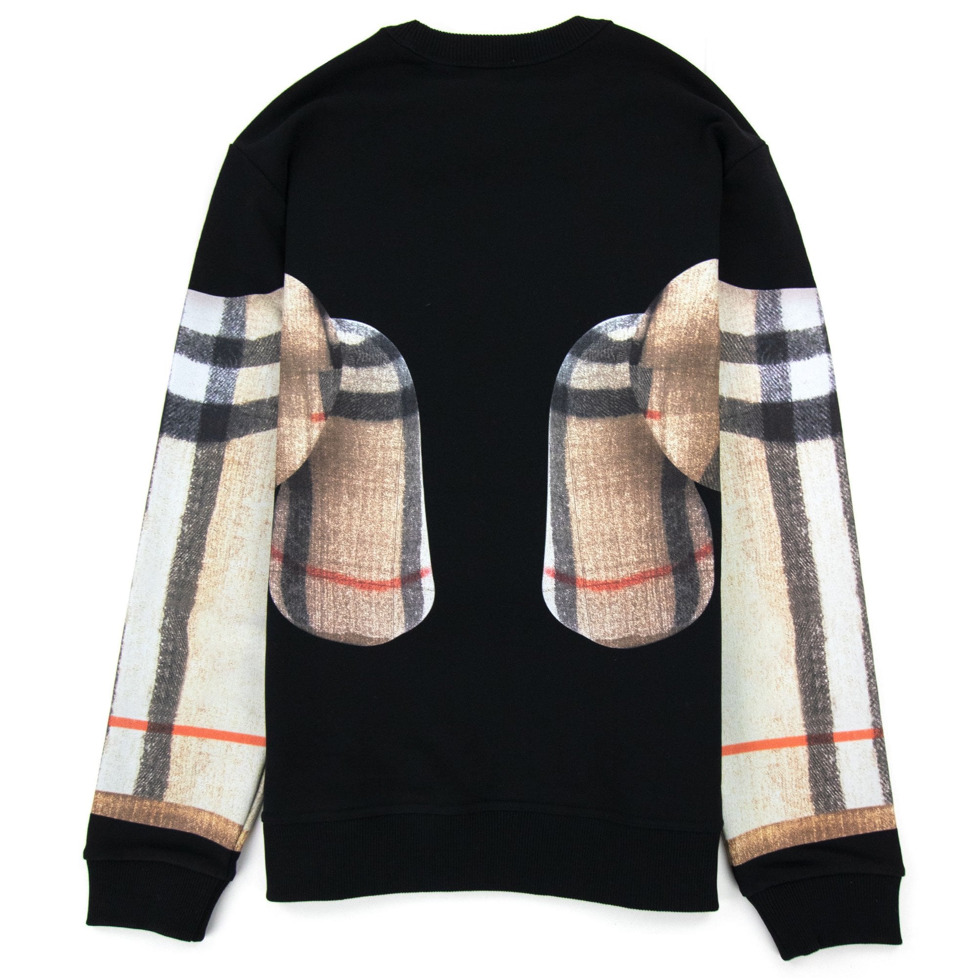 Burberry Thomas Bear Print Cotton Sweatshirt Black
