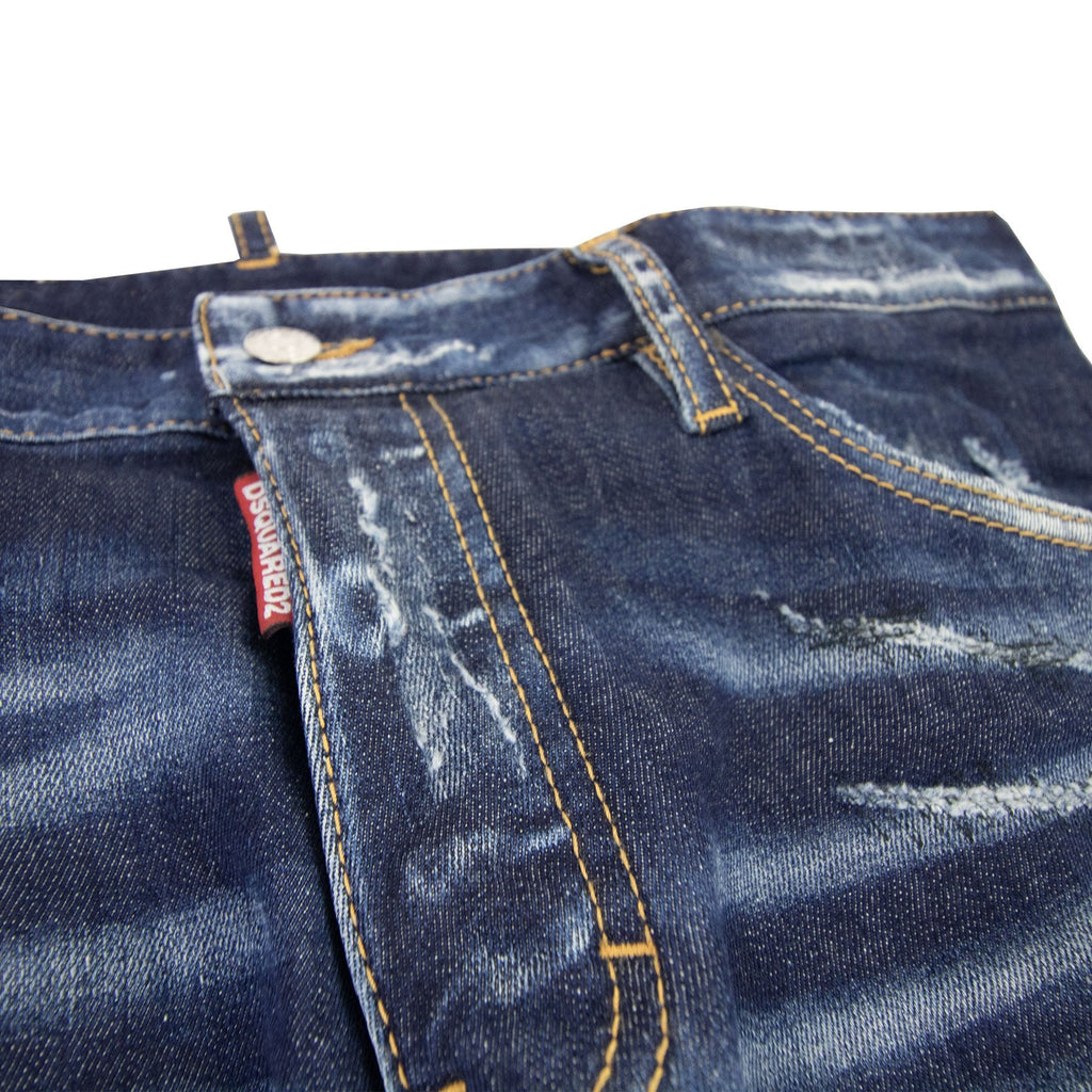 Dsquared2 Dark Ripped Bleach Wash Cool Guy Jeans Denim 470