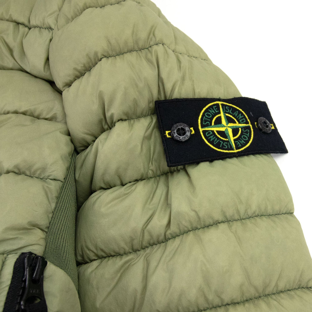 Stone Island Lightweight Down Puffa Jacket Green V0055