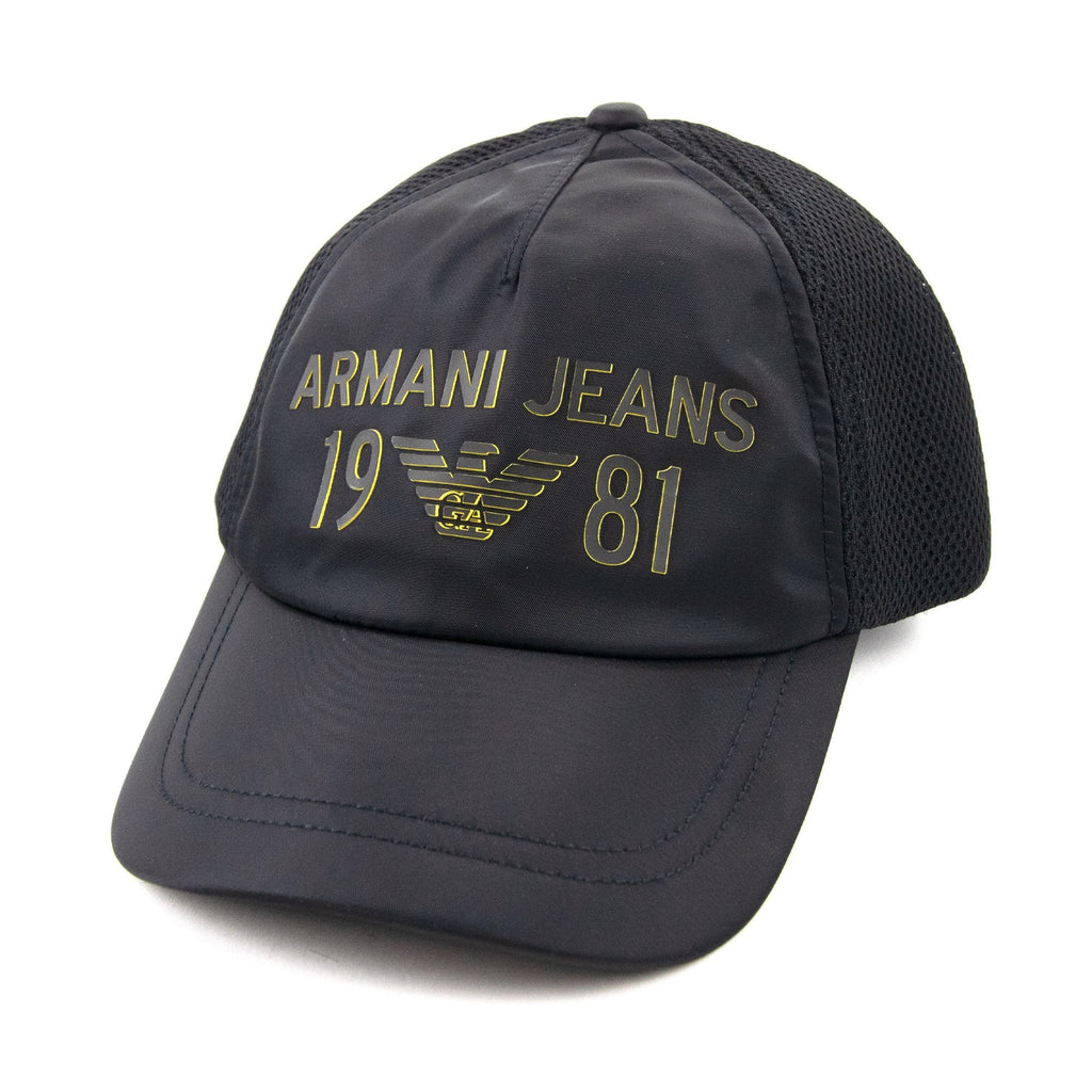 Armani Jeans Mesh Cap Rubber Black