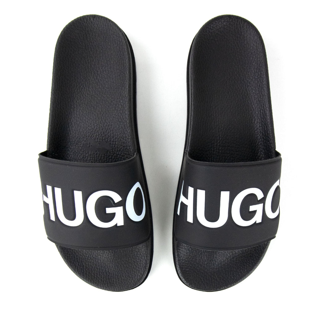 Hugo Boss Contrast Logo Sliders Black 002