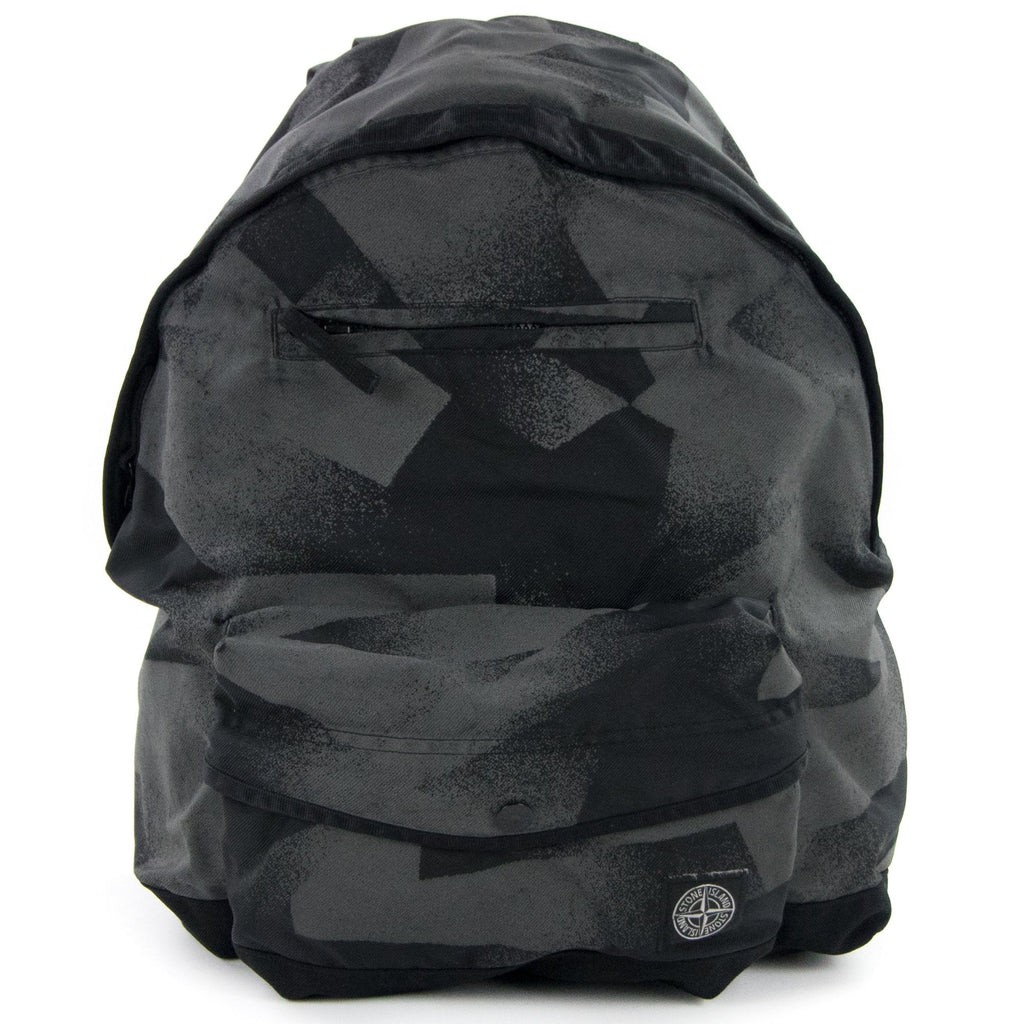 Stone Island Junior 90364 S.I. Dazzle Reflective Camouflage On Worsted Black V0029
