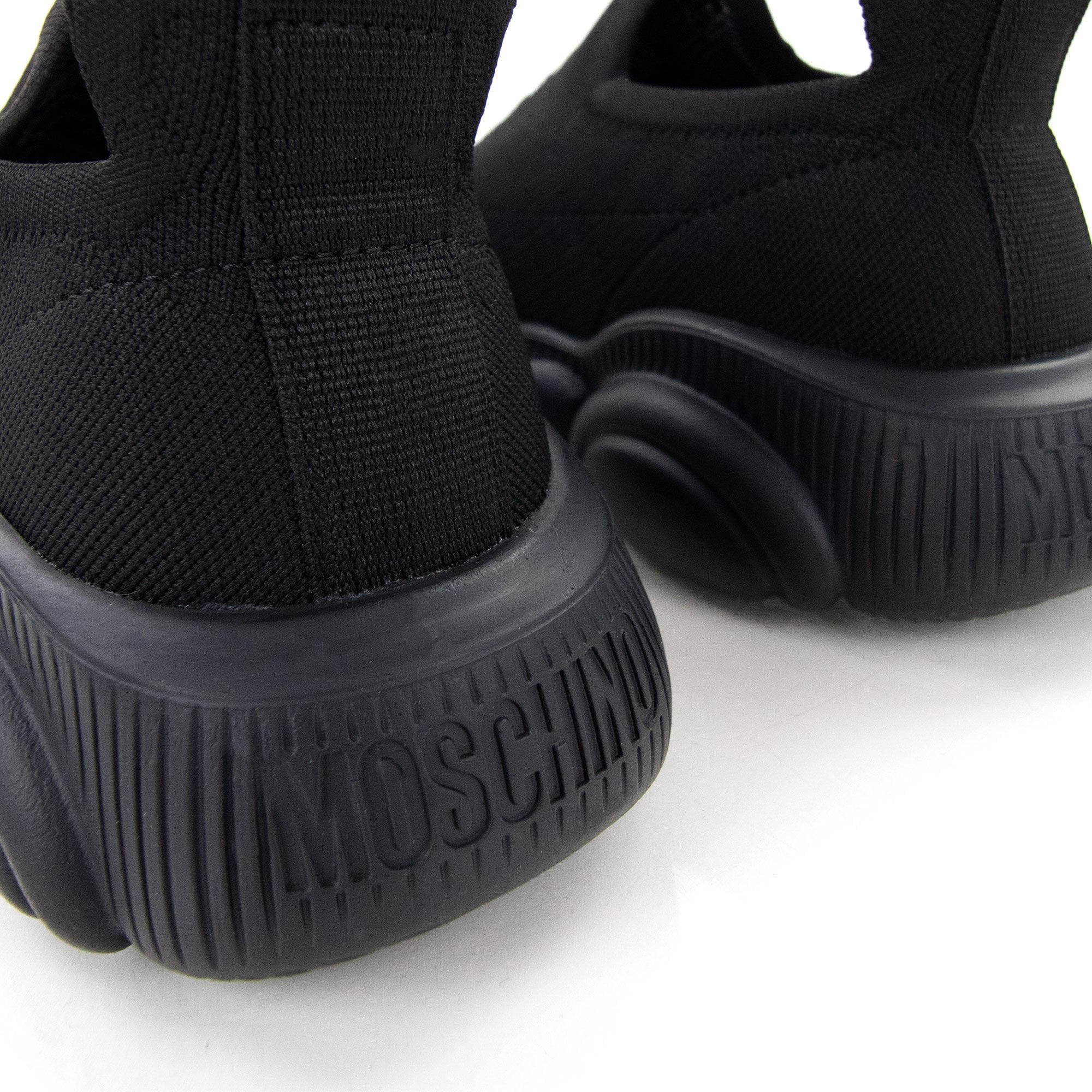 Moschino Couture Logo Socks Trainers Nero/bianco