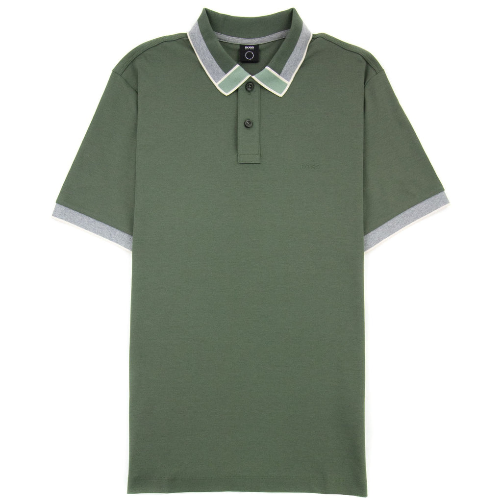 Hugo Boss Parlay 139 Colour Blocked Collar Khaki