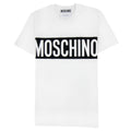 Moschino Couture Block Logo Print T Shirt White 2001