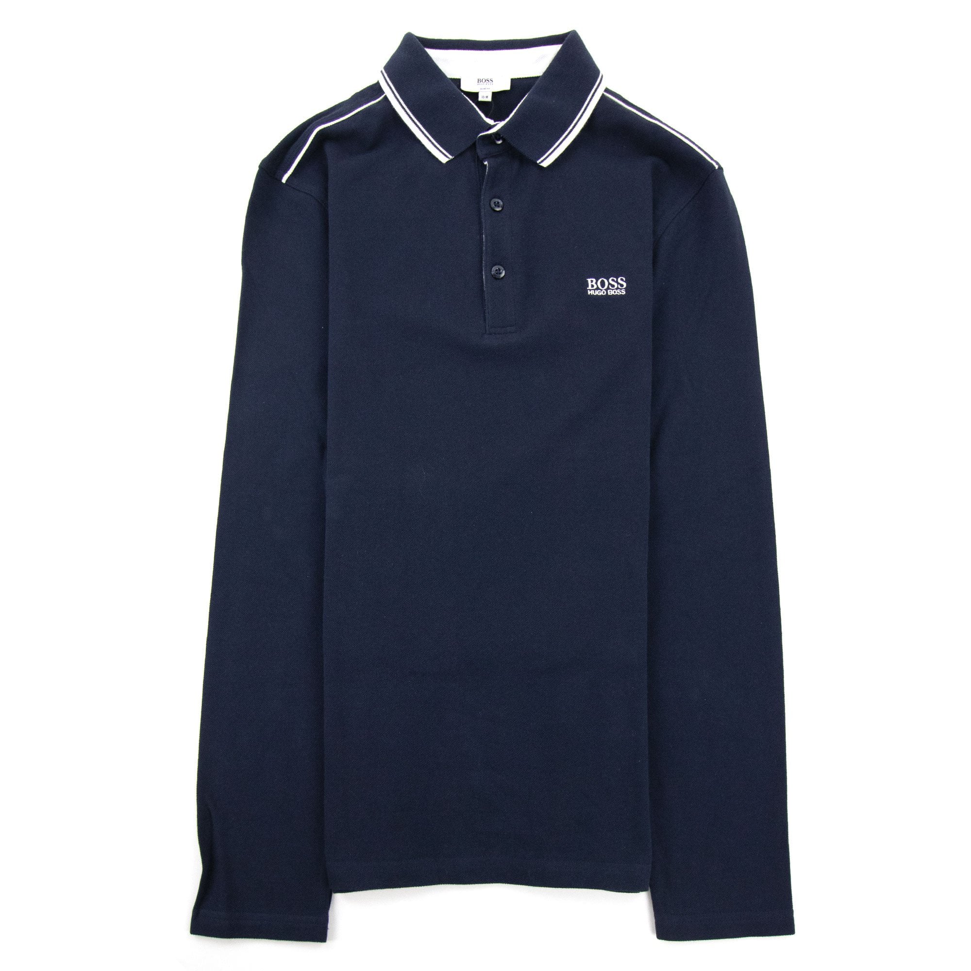 Hugo Boss Kids Twin Tipped L/s Polo Navy