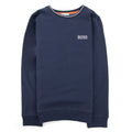Hugo Boss Kids Chest Logo Crew Neck Sweatshirt Navy