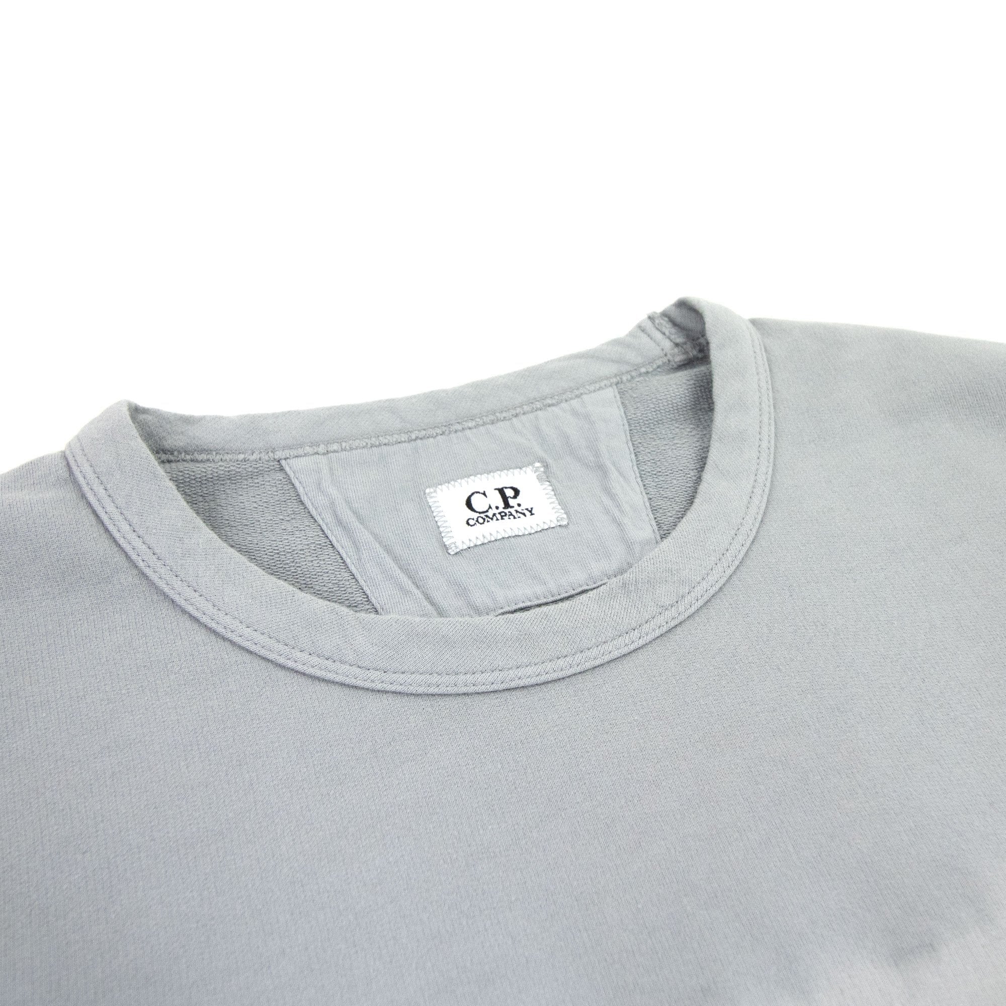 CP Company Light Fleece Tie-dye Logo Sweatshirt Griffin Grey 937