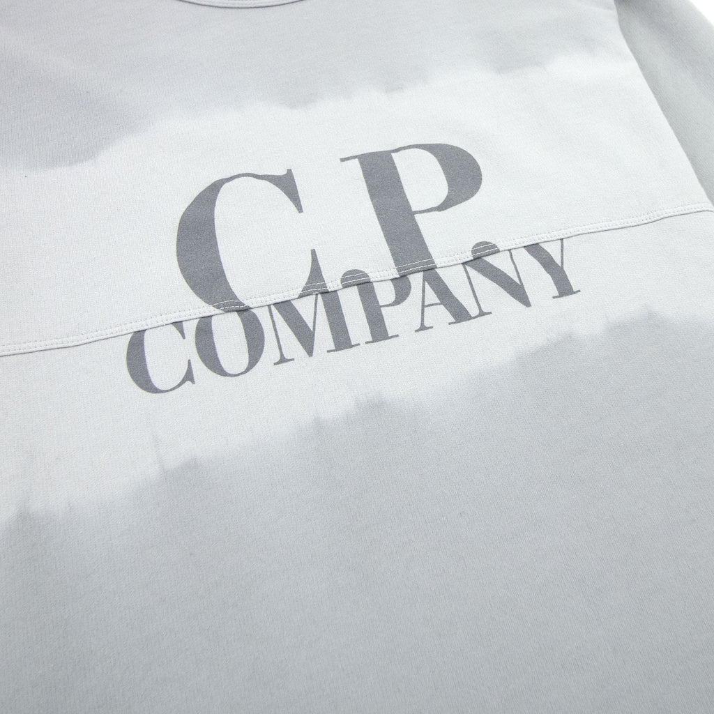 CP Company Light Fleece Tie-dye Logo Sweatshirt Griffin Grey 937