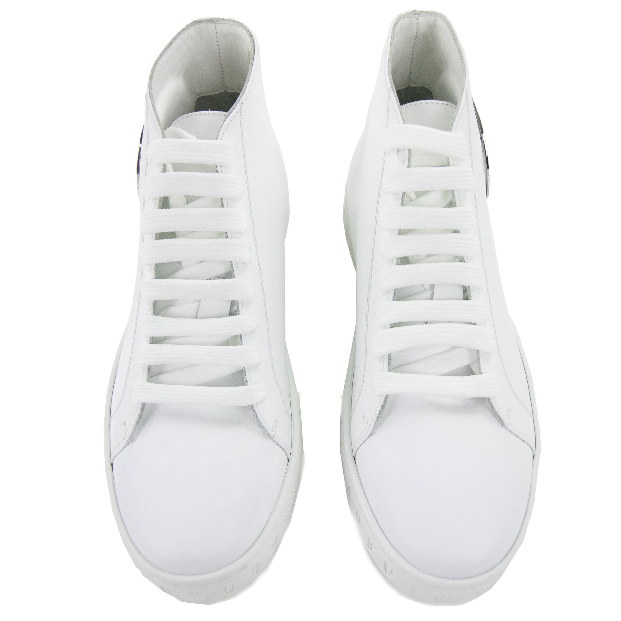 Versace Versus Lion Head High Top Sneaker White