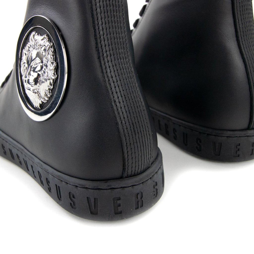 Versace Versus Lion Head High Top Sneaker Black