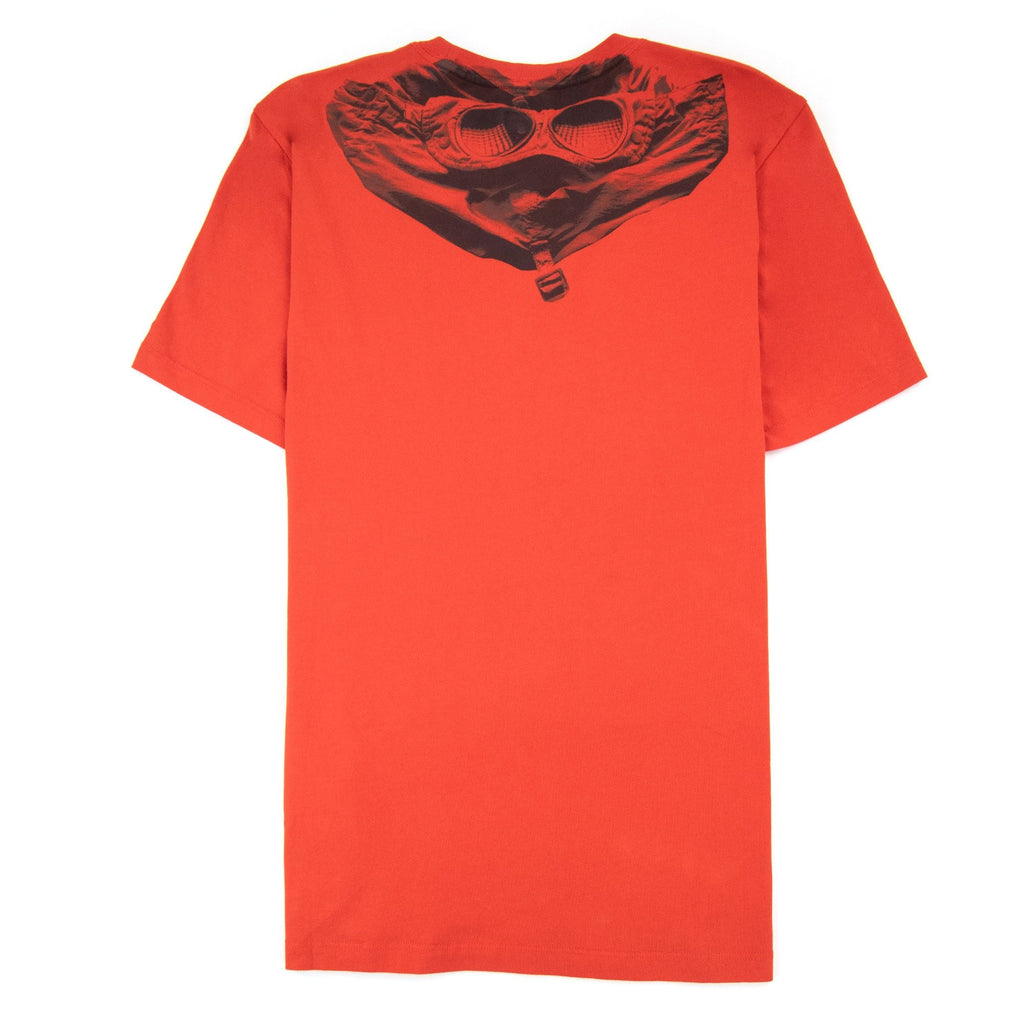 Cp Company Reverse Google Print T-shirt Fiery Red 455