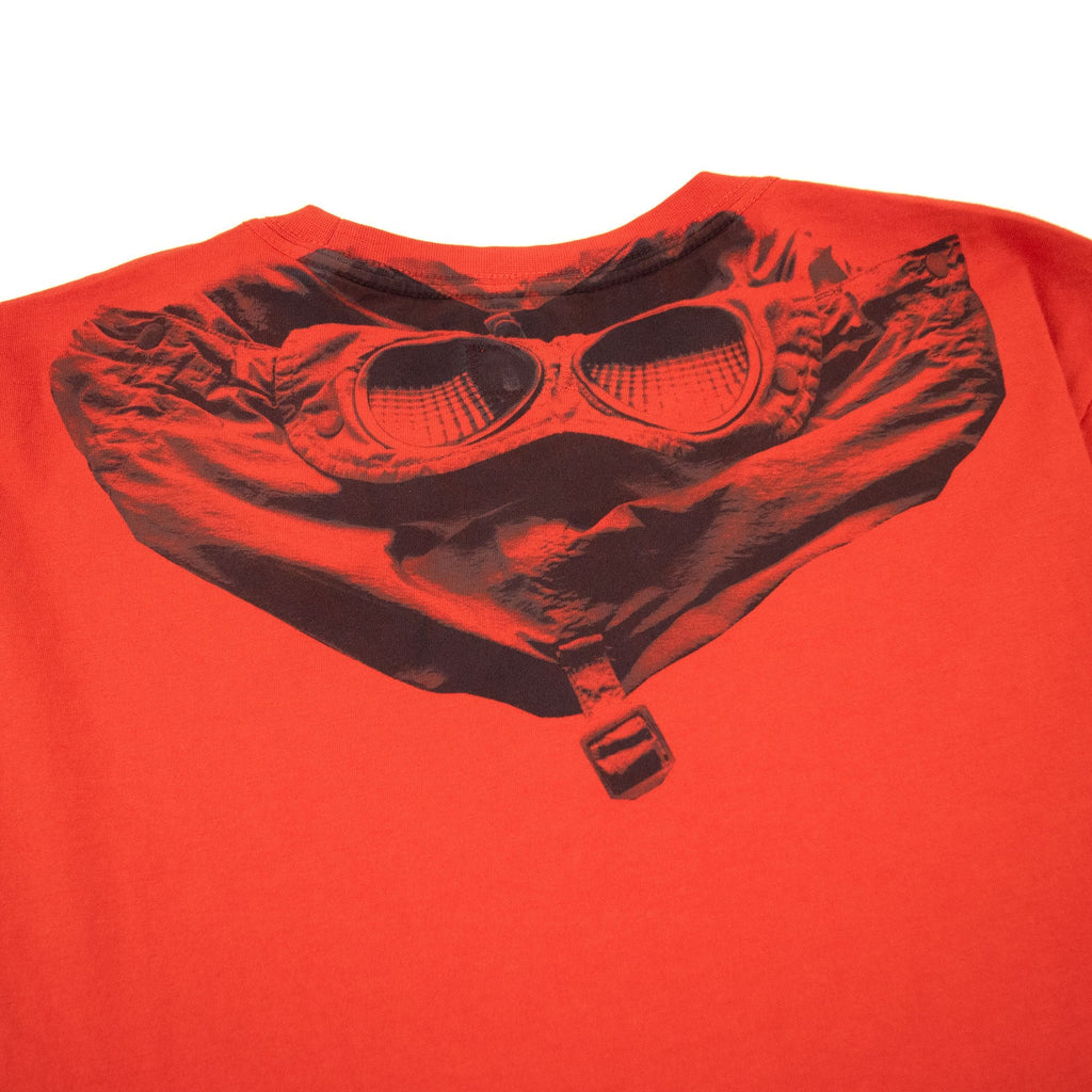 Cp Company Reverse Google Print T-shirt Fiery Red 455