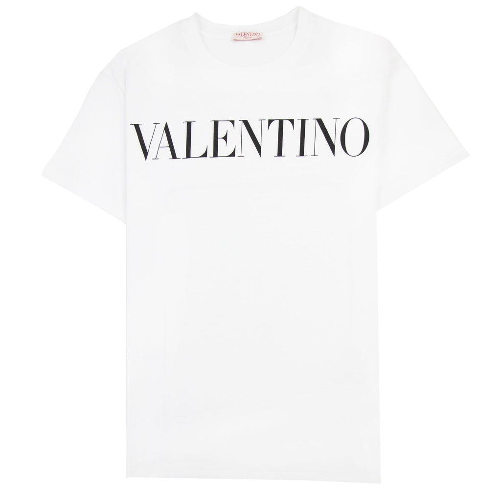 Valentino Logo Oversized T Shirt White A01