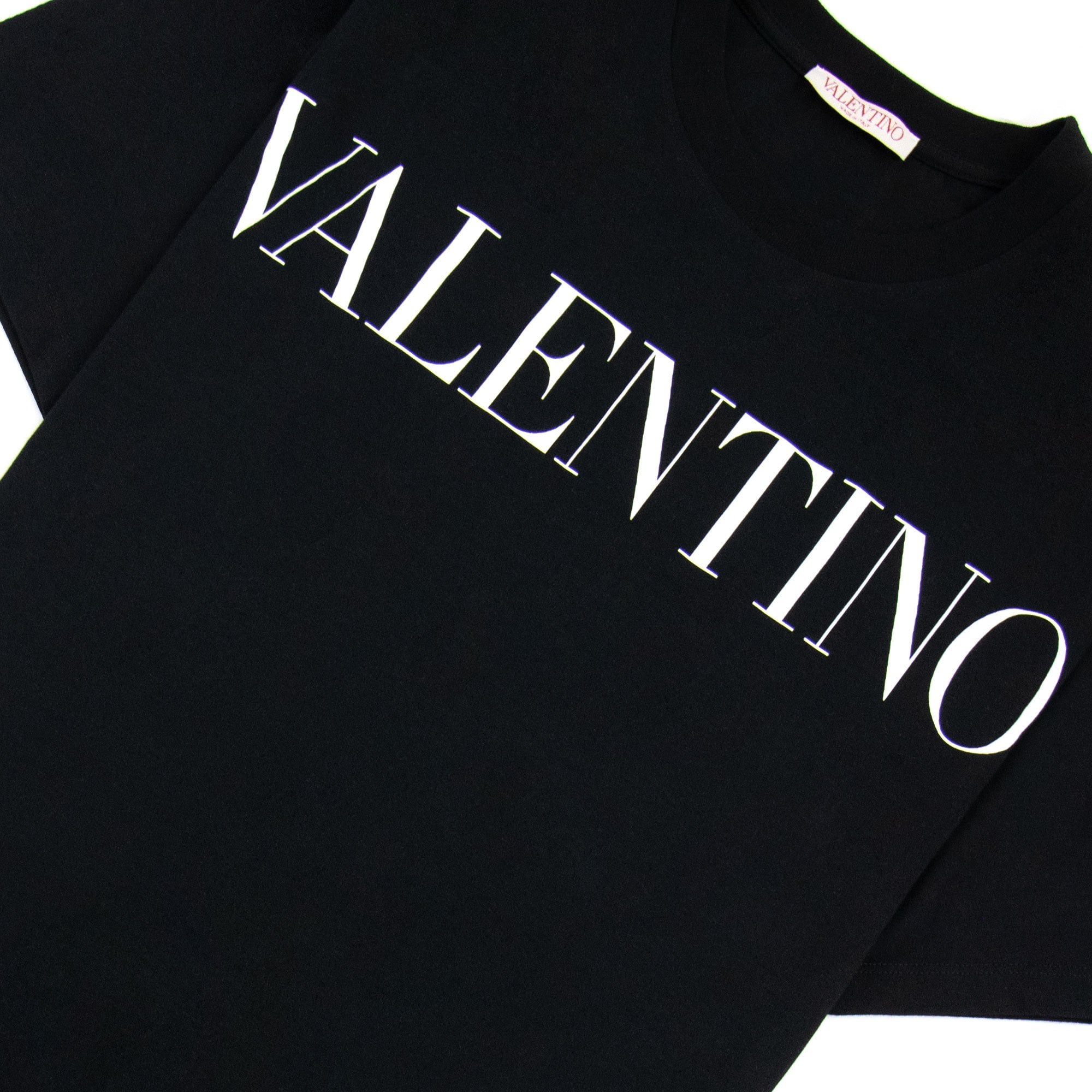Valentino Logo Oversized T Shirt Black 0ni