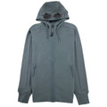 Cp Company Diagonal Raised Fleece Full Zip Goggle Hoody Dark Shadow Grey 978