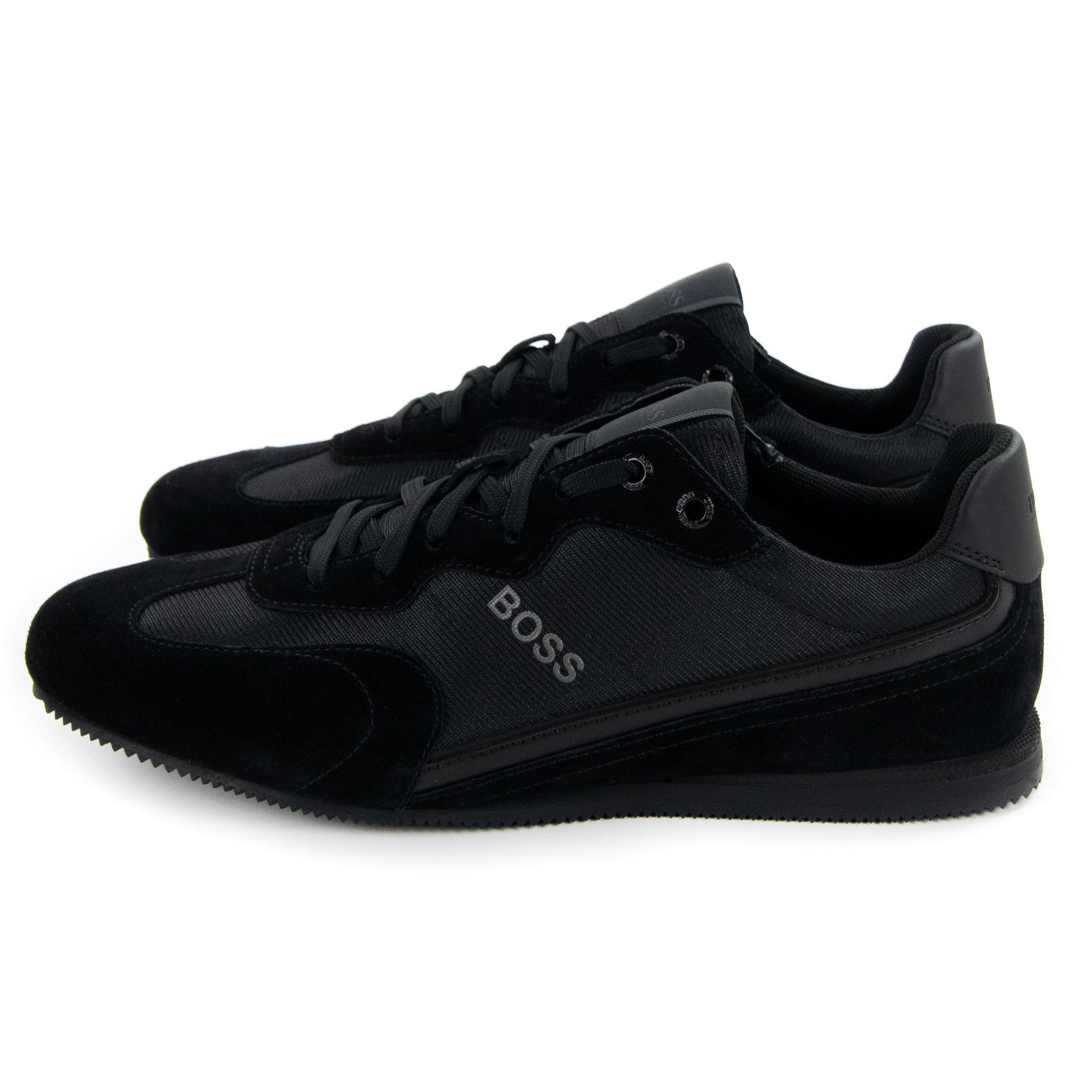 Hugo Boss Rusham Logo Detail Low Top Trainer Black 005 | ONU – Onu