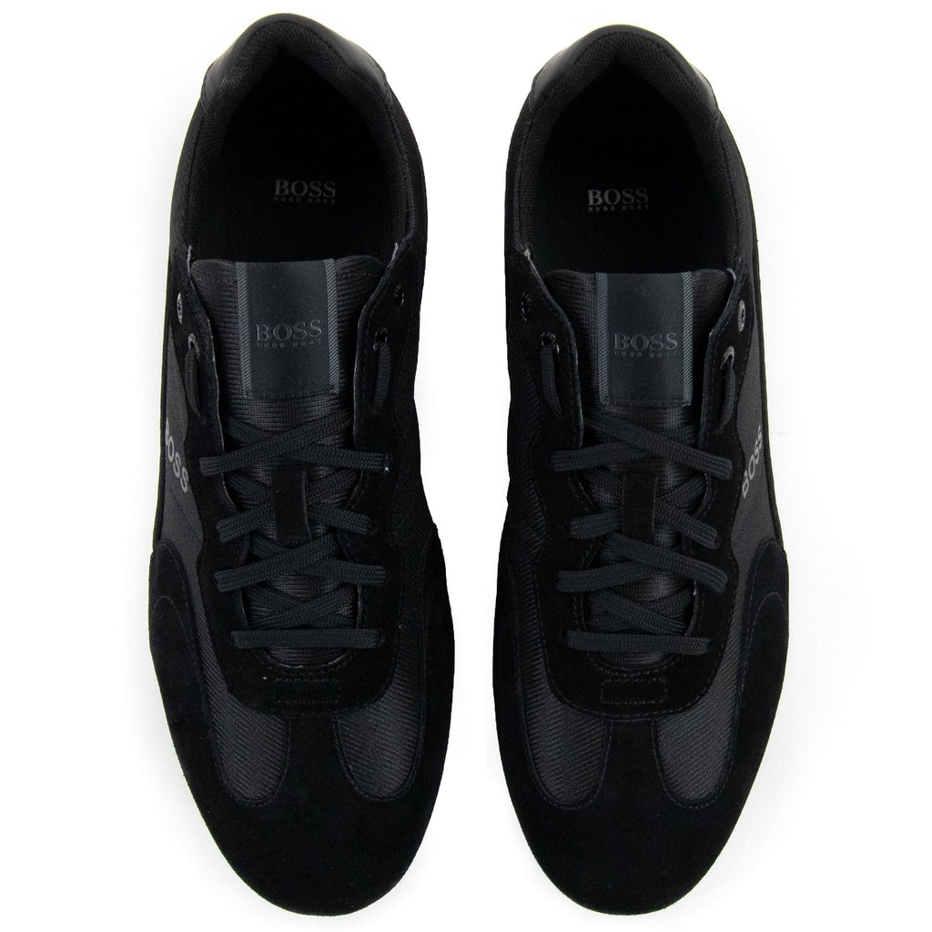 Hugo Boss Rusham Logo Detail Low Top Trainer Black 005