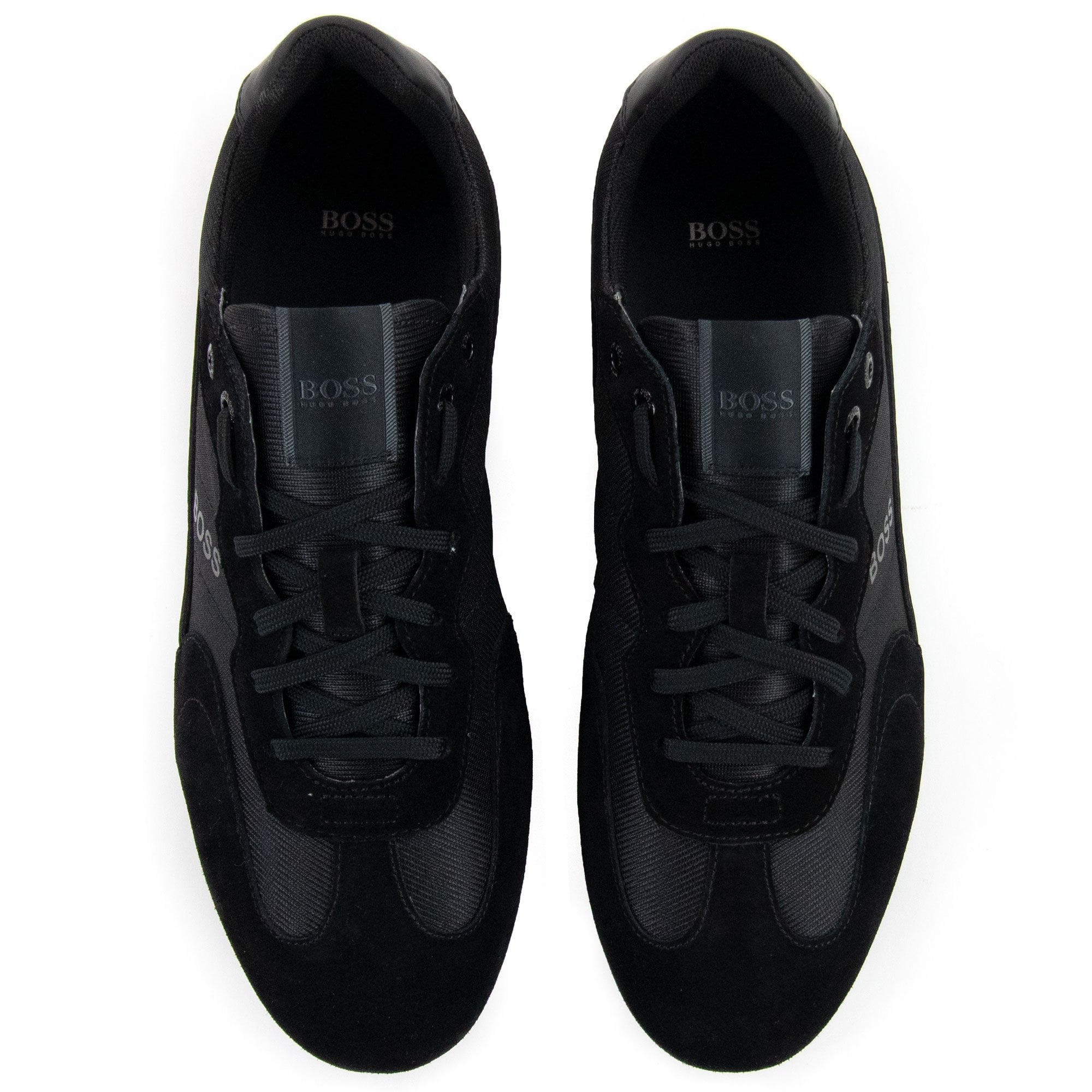 Hugo Boss Rusham Logo Detail Low Top Trainer Black 005
