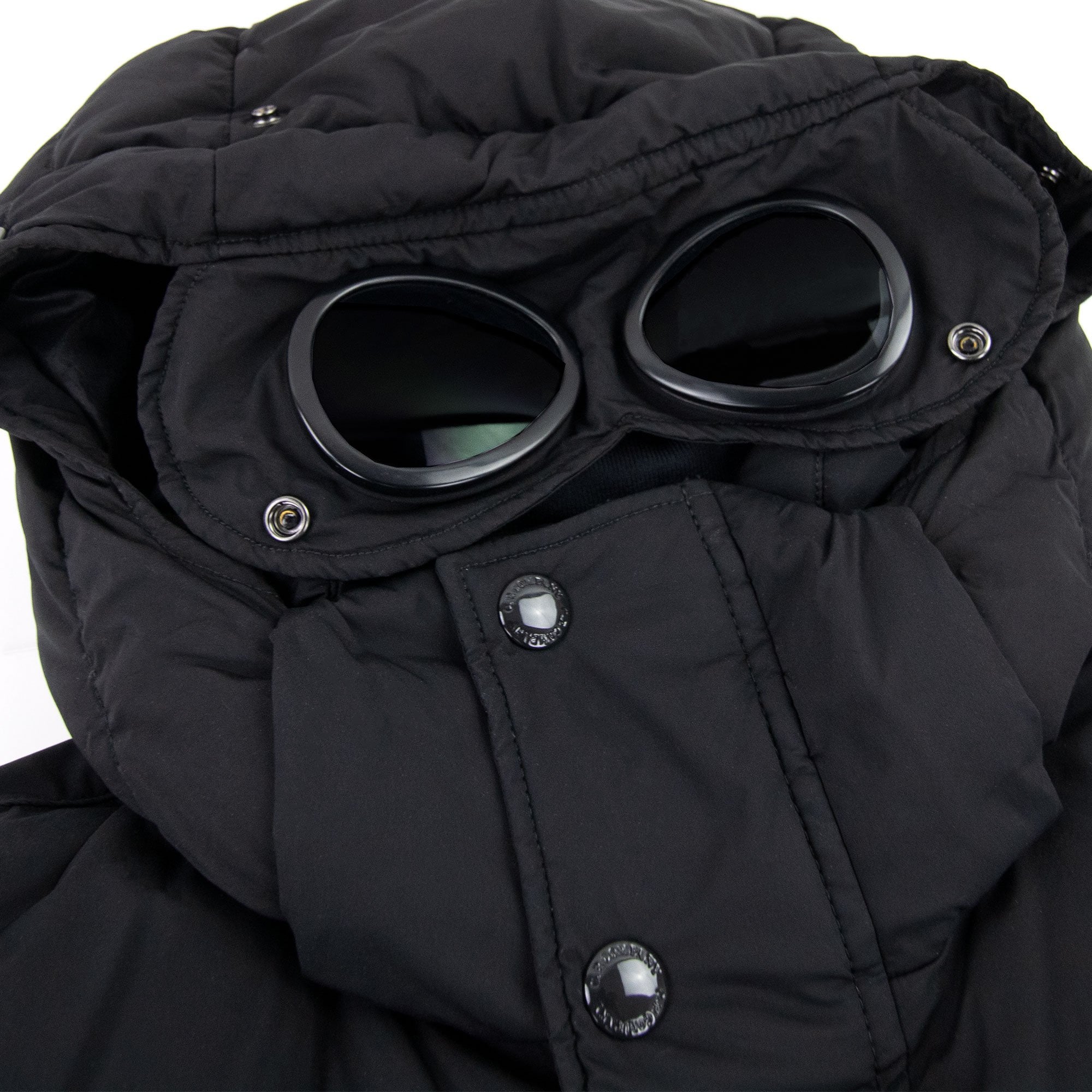 Cp Company Goggle Padding Medium Down Jacket Black 999