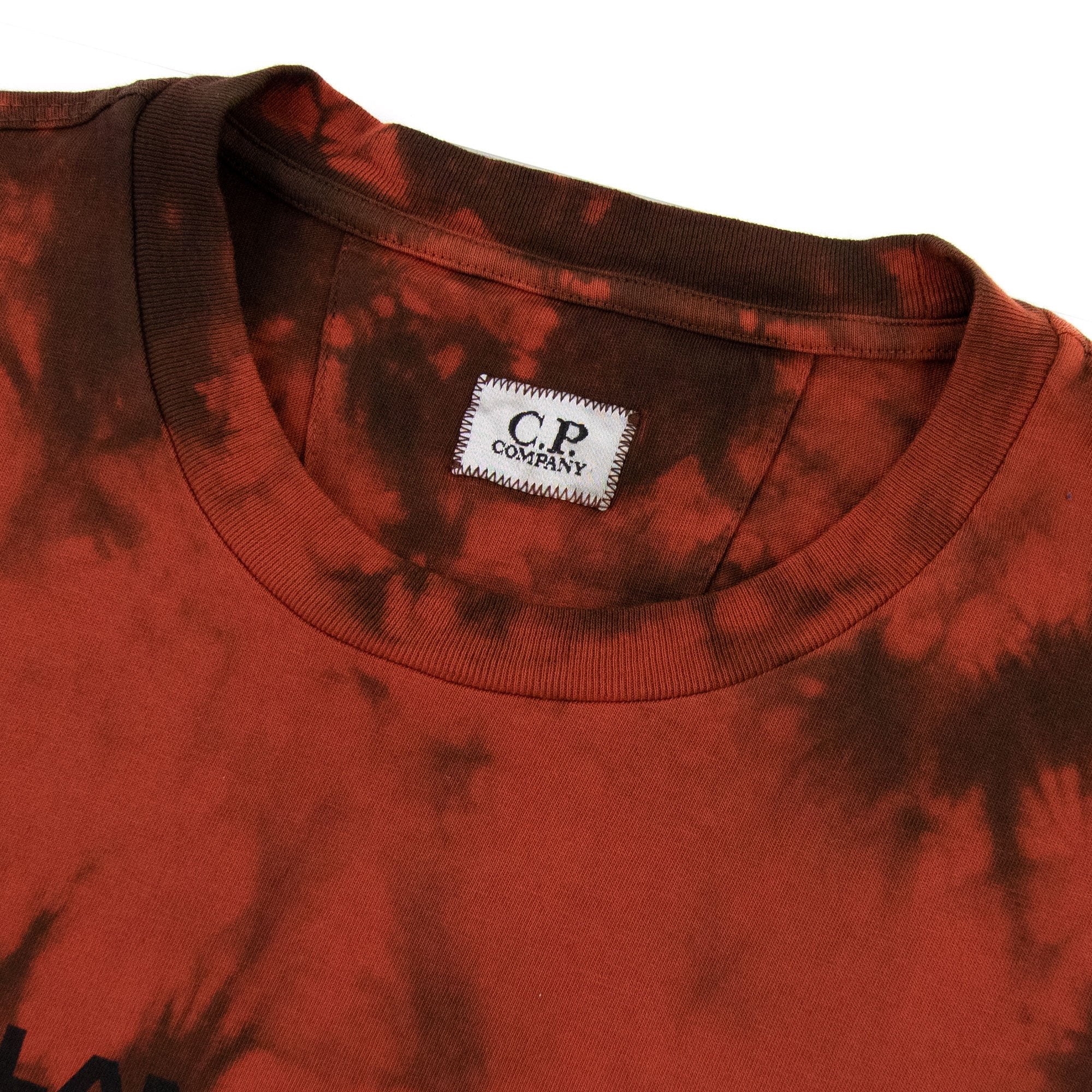 Cp Company 24/1 Jersey Treated Next Landscape T-shirt Red T01