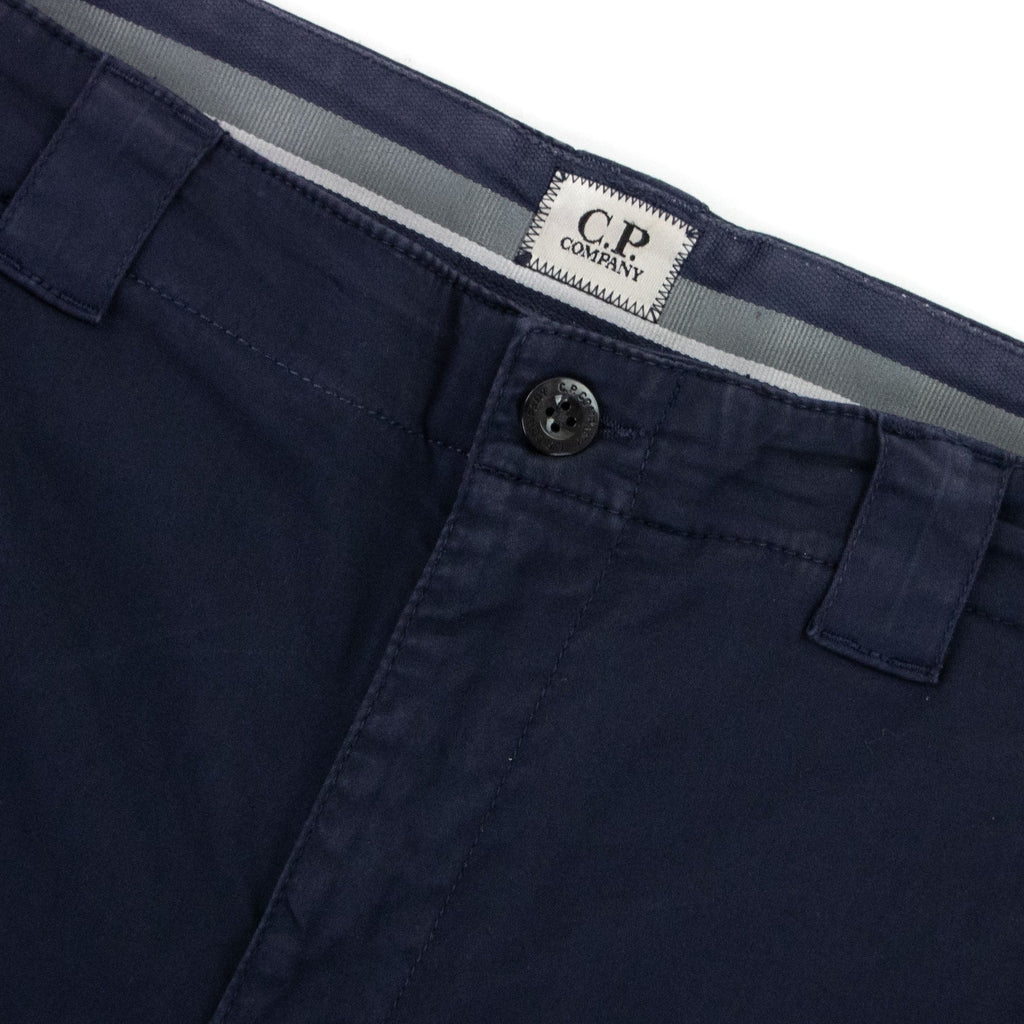 Cp Company Bermuda Cargo Stretch Sateen Shorts Navy 888