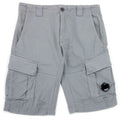 Cp Company Bermuda Cargo Stretch Sateen Shorts Griffin Grey 937