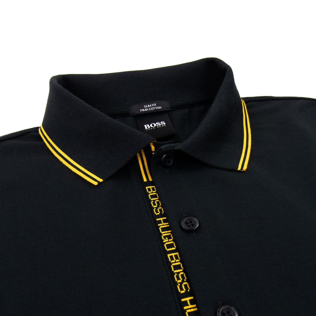 Hugo Boss Paule 4 Slim Fit Polo Black 004