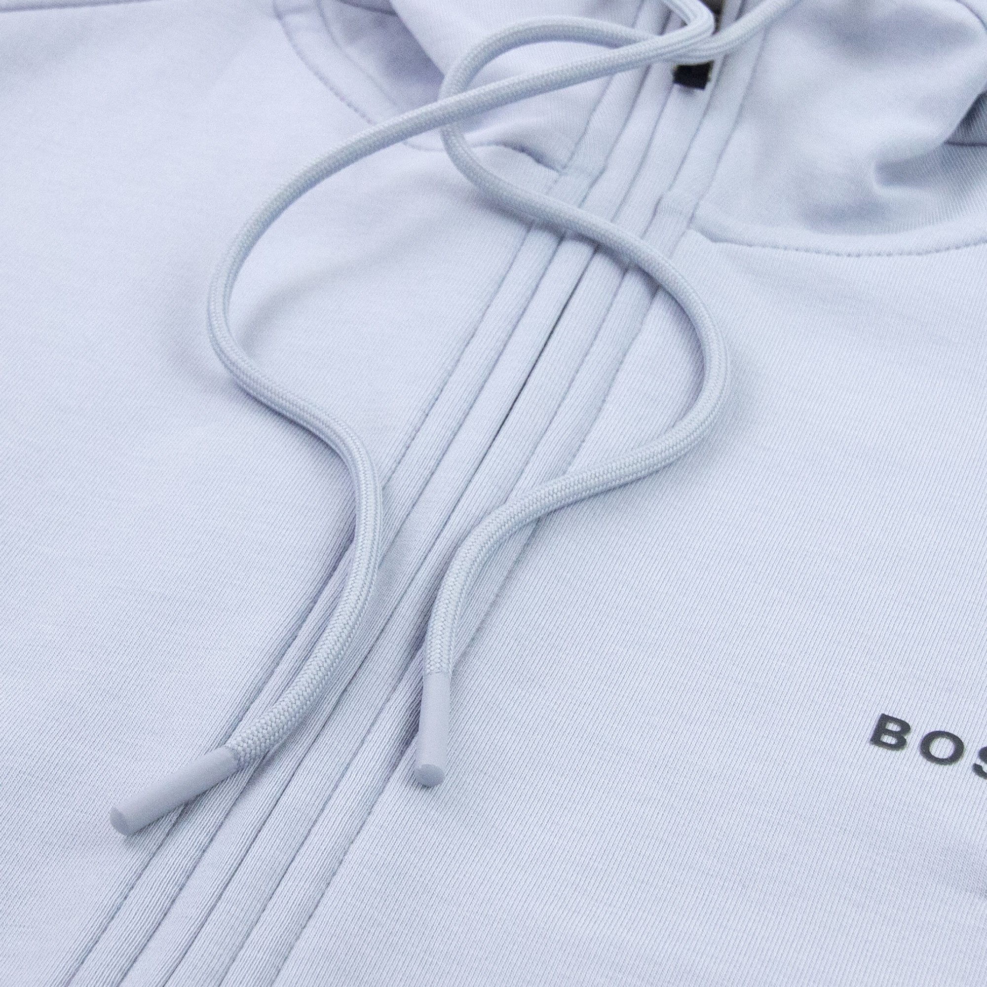 Hugo Boss Saggy 1 Logo Zip Up Sweatshirt Light Blue 481
