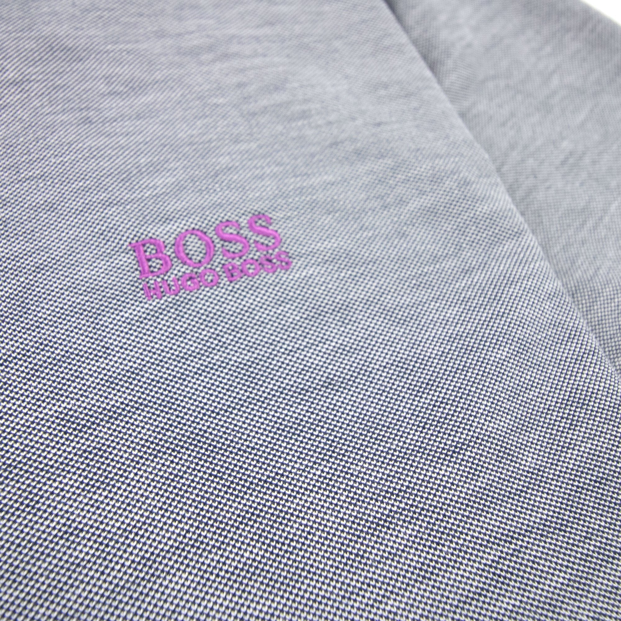 Hugo Boss Paule 4 Short Sleeve Polo Shirt Grey/navy
