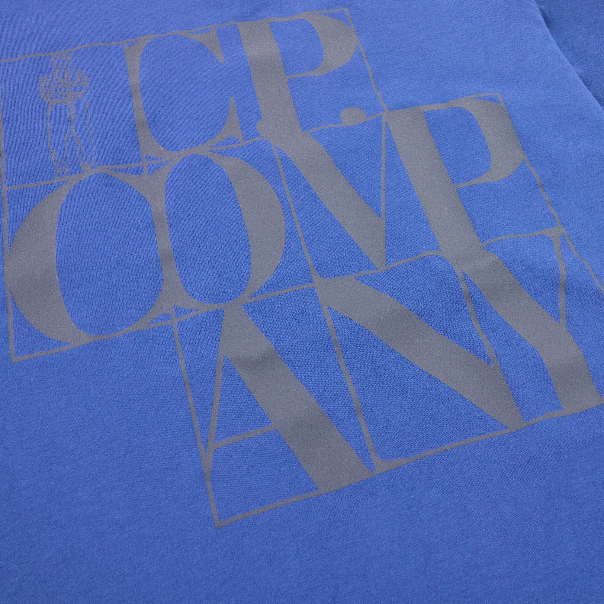 Cp Company C.p Block Man Tshirt Blue Quartz 892