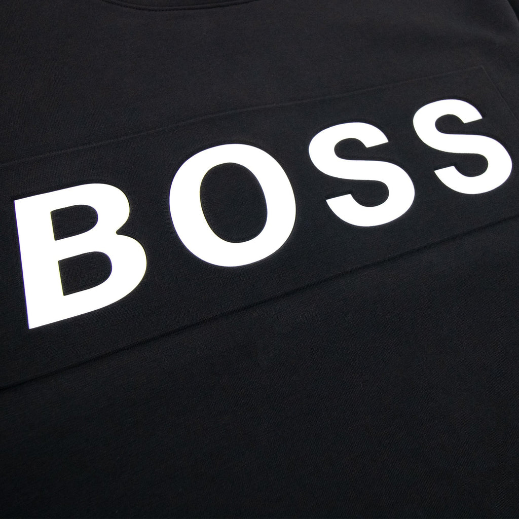 Hugo Boss Salbo 1 Printed Logo Sweatshirt Black 001