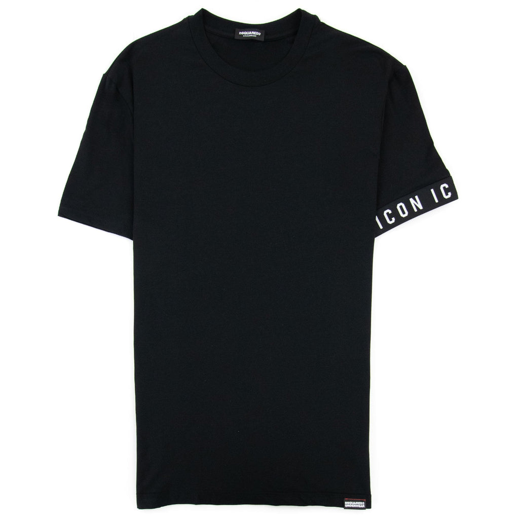 Dsquared2 Swim Shorts & Underwear Dsq2 Icon Arm Band T-shirt Black/black