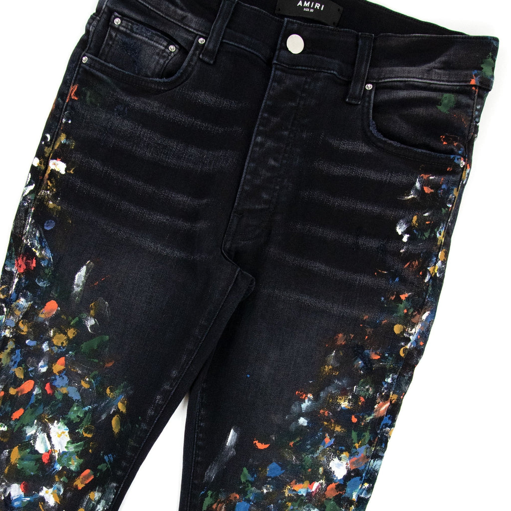Amiri Skinny Painter Jeans Aged Black