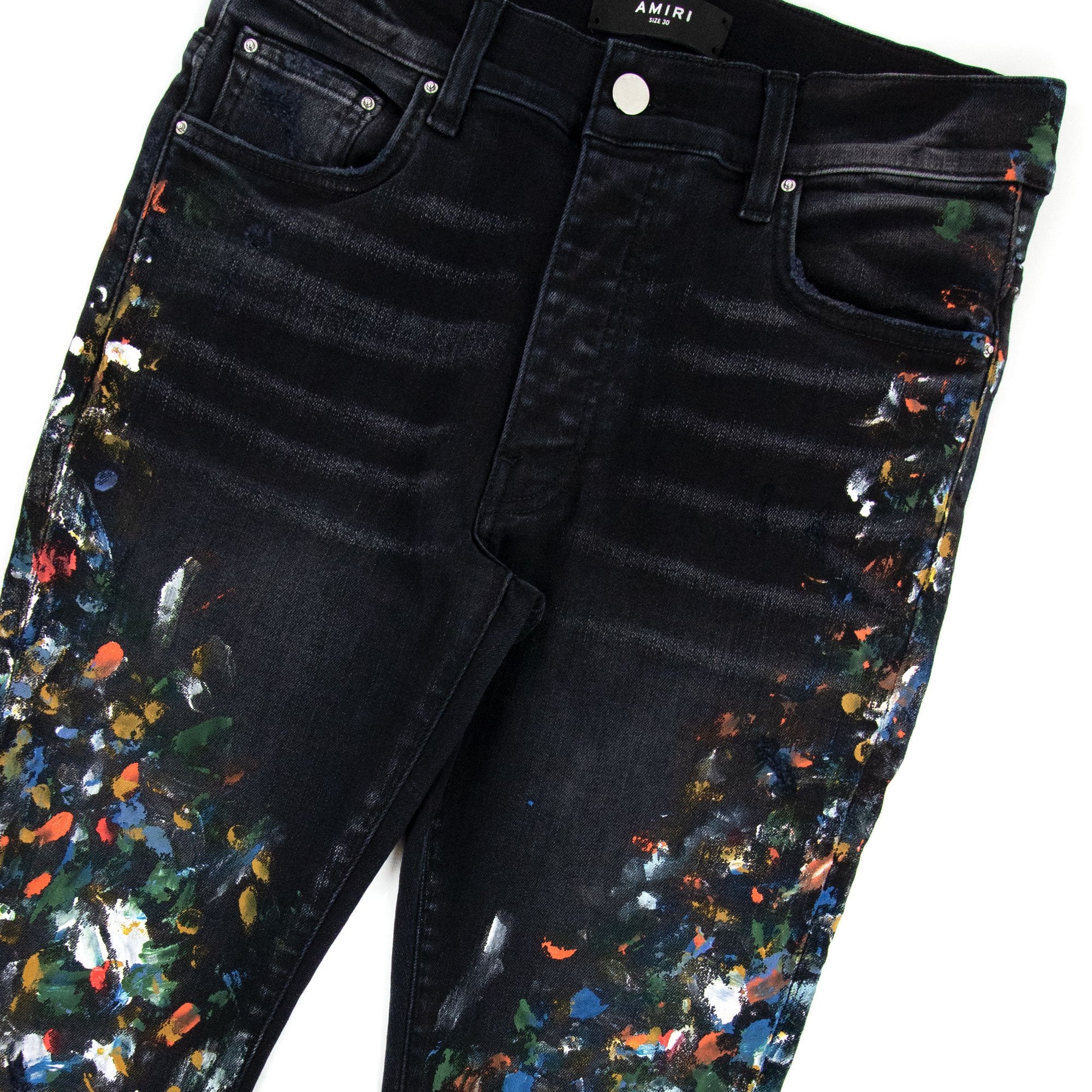 Amiri Skinny Painter Jeans Aged Black