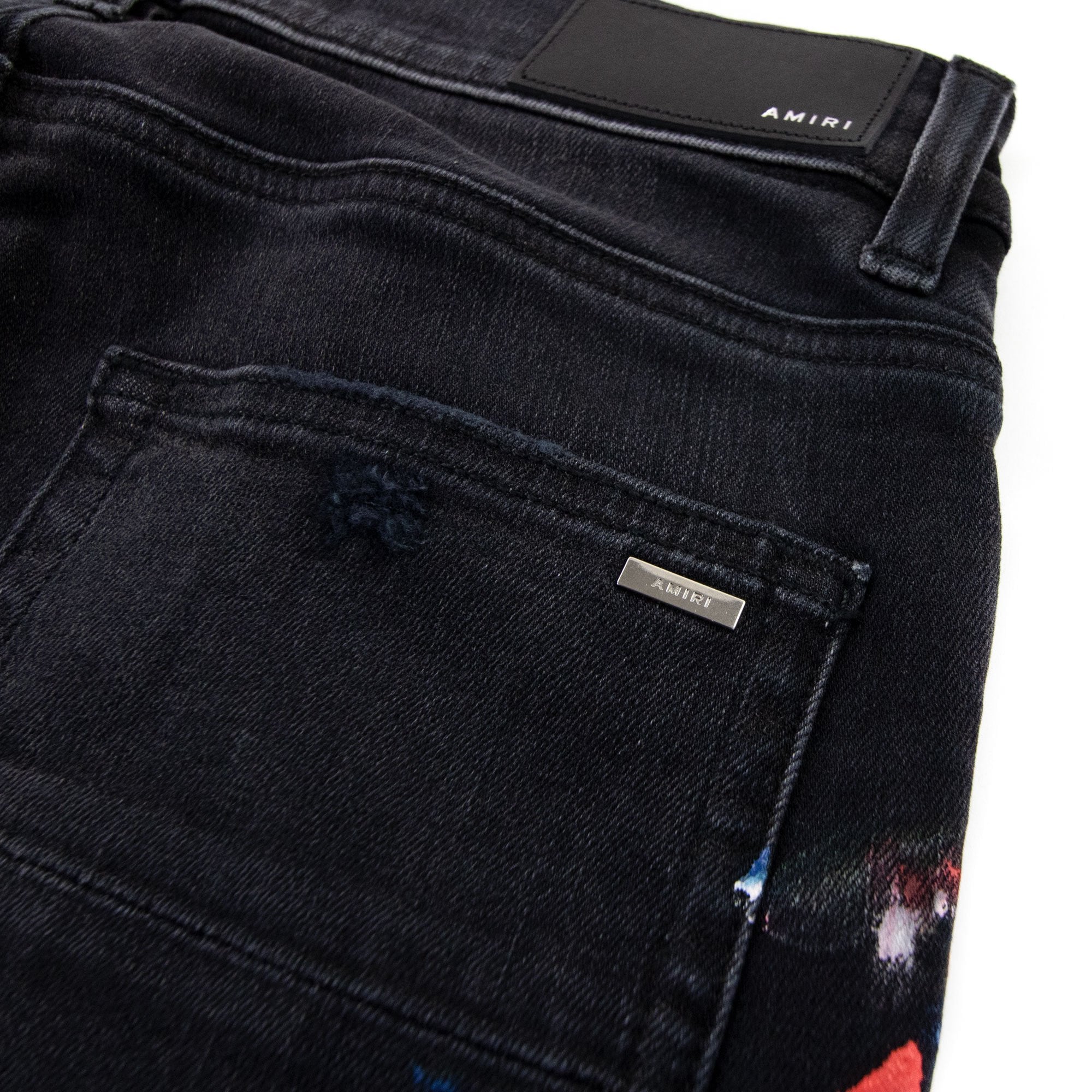 Amiri Skinny Painter Jeans Aged Black