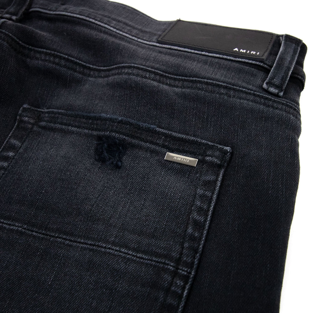 Amiri Mx1 Cracked Paint Jeans Aged Black