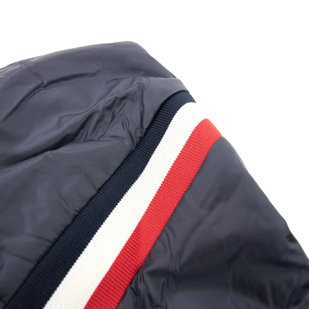 Moncler Junior Maglia Logo Zip Up Cardigan Navy 778