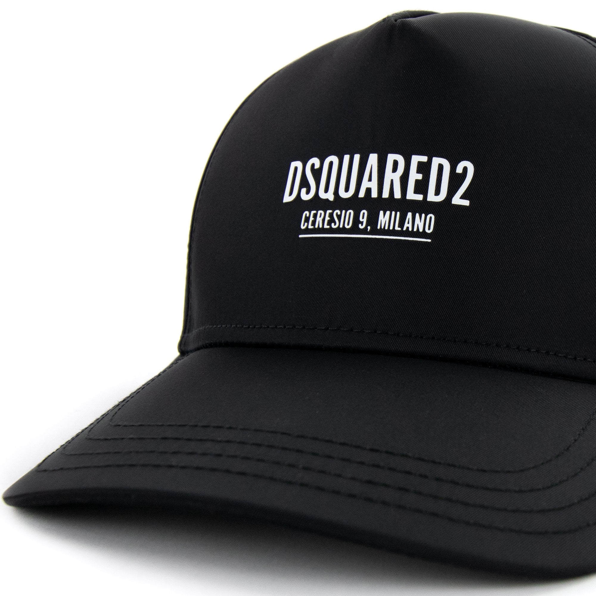 Dsquared2 Ceresio 9 Nylon Baseball Cap Black/white